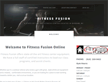 Tablet Screenshot of fitnessfusiononline.com